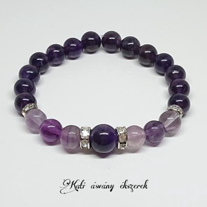 Koronacsakra erősítő ásvány karkötő  - ékszer - karkötő - ásványkarkötő - Meska.hu