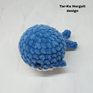 Kicsi plüss puha kék bálna  - játék & sport - plüssállat & játékfigura - más figura - Meska.hu