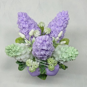 Orgona szappanvirág csokor  - otthon & életmód - dekoráció - virágdísz és tartó - csokor & virágdísz - Meska.hu