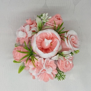 Szappanvirágok kicsi kerek kaspóban  - otthon & életmód - dekoráció - virágdísz és tartó - csokor & virágdísz - Meska.hu