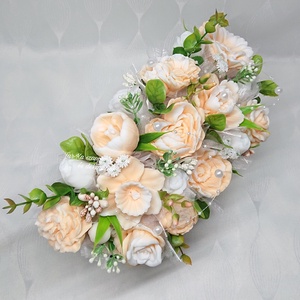 Nagy Boldog születésnapot kívánok! szappanvirág csokor szív fa dobozban - otthon & életmód - dekoráció - virágdísz és tartó - csokor & virágdísz - Meska.hu