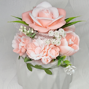 Magnólia illatú szappanvirág csokor - otthon & életmód - dekoráció - Meska.hu