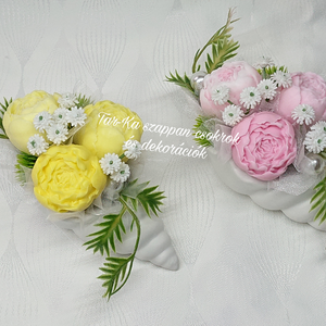 Szappanvirágok csigaházban  - otthon & életmód - dekoráció - Meska.hu