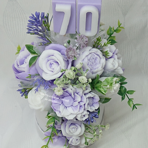 Különleges születésnapi szappanvirág csokor - otthon & életmód - virágdekoráció - virágok - virágbox - Meska.hu