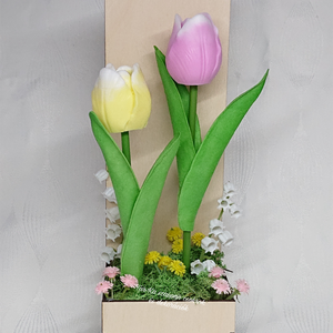 2 szál szappan tulipán fa dobozban - Meska.hu