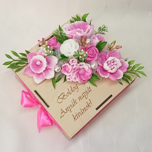 Boldog Anyák napját kívánok! szappanvirág csokor  - otthon & életmód - virágdekoráció - virágok - virágcsokor - Meska.hu