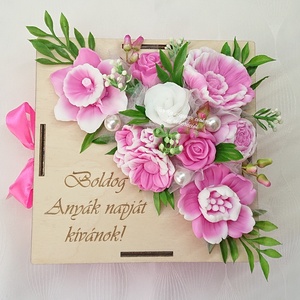 Boldog Anyák napját kívánok! szappanvirág csokor , Otthon & Életmód, Virágdekoráció, Virágok, Virágcsokor, Virágkötés, Szappankészítés, MESKA