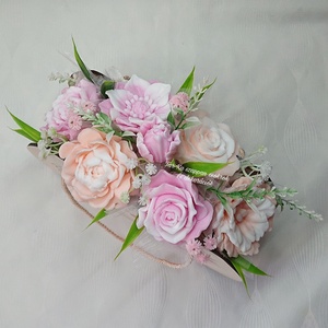 Szappanvirágok Anyák napi fa táskában - otthon & életmód - virágdekoráció - virágok - virágbox - Meska.hu