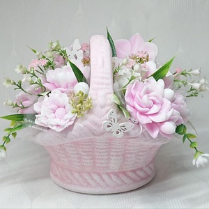 Különleges nagy szappanvirág csokor kosárban , Otthon & Életmód, Virágdekoráció, Virágdíszek, Asztali virágdísz, Virágkötés, Szappankészítés, MESKA