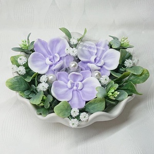 Szappanvirágok kagylóban (orchidea)  - Meska.hu
