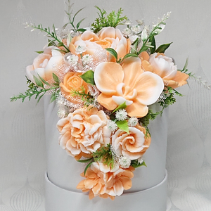 Különleges szappanvirág csokor virágbolt illattal - Meska.hu