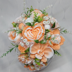 Különleges szappanvirág csokor virágbolt illattal - otthon & életmód - virágdekoráció - virágok - virágbox - Meska.hu