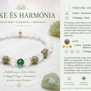 Béke és harmónia ásvány karkötő  - ékszer - karkötő - ásványkarkötő - Meska.hu