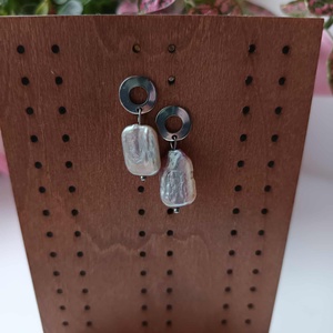 Essential 316L � Pearl No.17, Ékszer, Fülbevaló, Lógó fülbevaló, Ékszerkészítés, MESKA