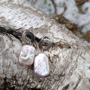 Essential 316L � Pearl No.17 - ékszer - fülbevaló - lógó fülbevaló - Meska.hu