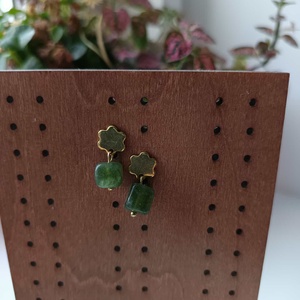 Essential 316L � Tourmaline No.15, Ékszer, Fülbevaló, Lógó fülbevaló, Ékszerkészítés, MESKA