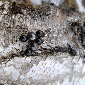 Essential 316L � Hematit-Achat No.8 - ékszer - fülbevaló - lógó fülbevaló - Meska.hu