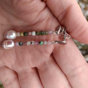 Essential 316L � Pearl No.7 - ékszer - fülbevaló - lógó fülbevaló - Meska.hu