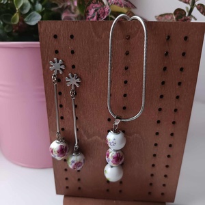 Statement Steel - Ceramic beads szett Nr. 3, Ékszer, Ékszerszett, Ékszerkészítés, MESKA