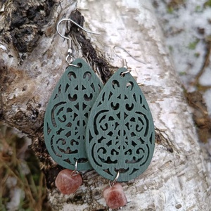 Statement Steel - Wood Nr. 13 - ékszer - ékszerszett - Meska.hu