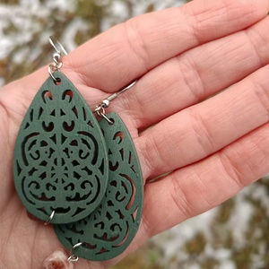 Statement Steel - Wood Nr. 13 - ékszer - ékszerszett - Meska.hu