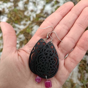 Statement Steel - Wood Nr. 14 - ékszer - ékszerszett - Meska.hu