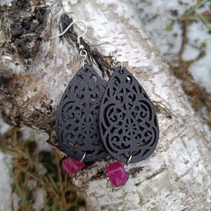 Statement Steel - Wood Nr. 14 - ékszer - ékszerszett - Meska.hu