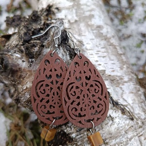 Statement Steel - Wood Nr. 15 - ékszer - ékszerszett - Meska.hu