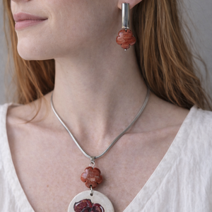 Secret Garden Bloom - Red Jasper szett Nr. 1 - ékszer - ékszerszett - Meska.hu