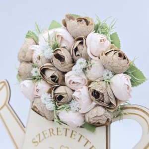 Ajándék óvó néninek, tanító néninek - selyemvirágokkal díszített egyedi feliratos öntözőkanna 12. - otthon & életmód - dekoráció - dísztárgy - Meska.hu