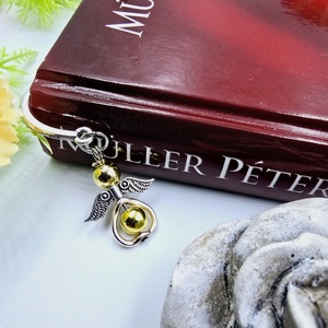 Óvó néniknek ajándék - Angyalkás könyvjelző ajándékkártyán 2. - könyv & zene - könyvjelző - Meska.hu