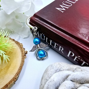 Óvó néninek ajándék - Angyalkás könyvjelző ajándékkártyán  - könyv & zene - könyvjelző - Meska.hu