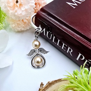 Óvó néninek ajándék - Angyalkás könyvjelző ajándékkártyán  - könyv & zene - könyvjelző - Meska.hu