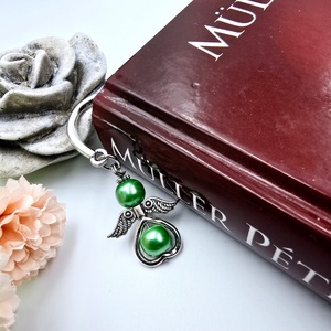 Óvó néninek ajándék - Angyalkás könyvjelző ajándékkártyán  - könyv & zene - könyvjelző - Meska.hu