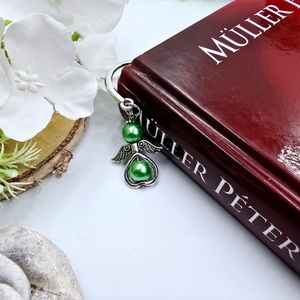 Óvó néniknek ajándék - Angyalkás könyvjelző ajándékkártyán - könyv & zene - könyvjelző - Meska.hu