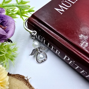 Óvó néninek ajándék - Angyalkás könyvjelző ajándékkártyán  - könyv & zene - könyvjelző - Meska.hu