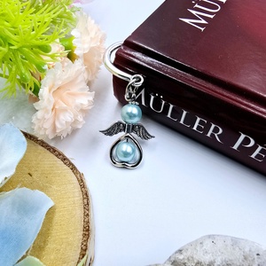 Óvó néninek ajándék - Angyalkás könyvjelző ajándékkártyán  - könyv & zene - könyvjelző - Meska.hu