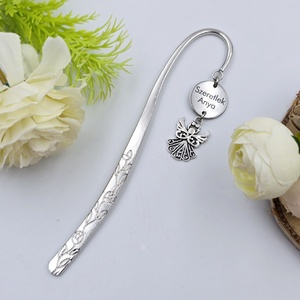 Gravírozott könyvjelző egyedi felirattal, angyalkával, Könyv & Zene, Könyvjelző, Gravírozás, pirográfia, MESKA