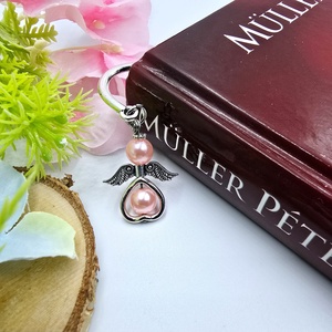 Anyák napi ajándék - Angyalkás könyvjelző ajándékkártyán - Szeretünk anya! - könyv & zene - könyvjelző - Meska.hu