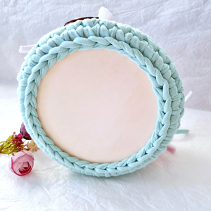 Horgolt bagoly tárolókosár egyedi felirattal. Ajándék gyerekeknek - baba - mama - babaszobabútor - játéktároló - Meska.hu