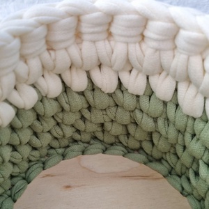 Horgolt tárolókosár egyedi felirattal. Ajándék anyák napjára - otthon & életmód - tárolás & rendszerezés - tárolókosár - Meska.hu