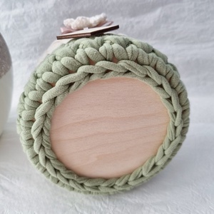 Horgolt tárolókosár egyedi felirattal. Ajándék anyák napjára - otthon & életmód - tárolás & rendszerezés - tárolókosár - Meska.hu