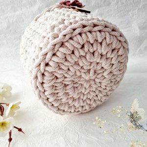 Horgolt tárolókosár egyedi felirattal. Ajándék anyák napjára - otthon & életmód - tárolás & rendszerezés - tárolókosár - Meska.hu