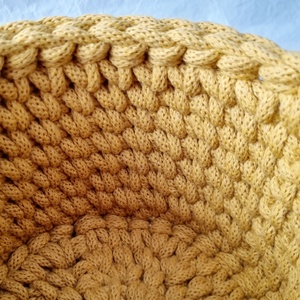 Horgolt tárolókosár egyedi felirattal. Ajándék anyák napjára - otthon & életmód - tárolás & rendszerezés - tárolókosár - Meska.hu