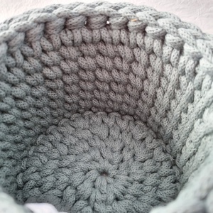 Horgolt tárolókosár egyedi felirattal. Ajándék anyák napjára - otthon & életmód - tárolás & rendszerezés - tárolókosár - Meska.hu