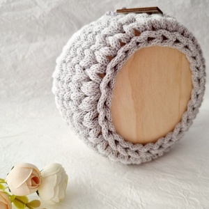 Horgolt tárolókosár egyedi felirattal. Ajándék anyák napjára - otthon & életmód - tárolás & rendszerezés - tárolókosár - Meska.hu