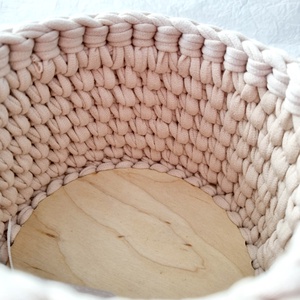 Horgolt tárolókosár egyedi felirattal. Ajándék anyák napjára - otthon & életmód - tárolás & rendszerezés - tárolókosár - Meska.hu