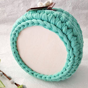 Horgolt tárolókosár egyedi felirattal. Ajándék anyák napjára - otthon & életmód - tárolás & rendszerezés - tárolókosár - Meska.hu