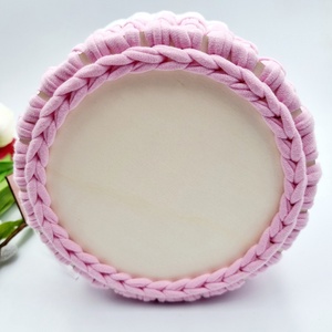 Horgolt tárolókosár egyedi felirattal. Ajándék anyák napjára - otthon & életmód - tárolás & rendszerezés - tárolókosár - Meska.hu