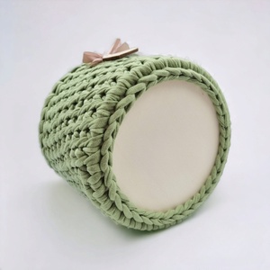 Horgolt tárolókosár egyedi felirattal. Ajándék anyák napjára - otthon & életmód - tárolás & rendszerezés - tárolókosár - Meska.hu